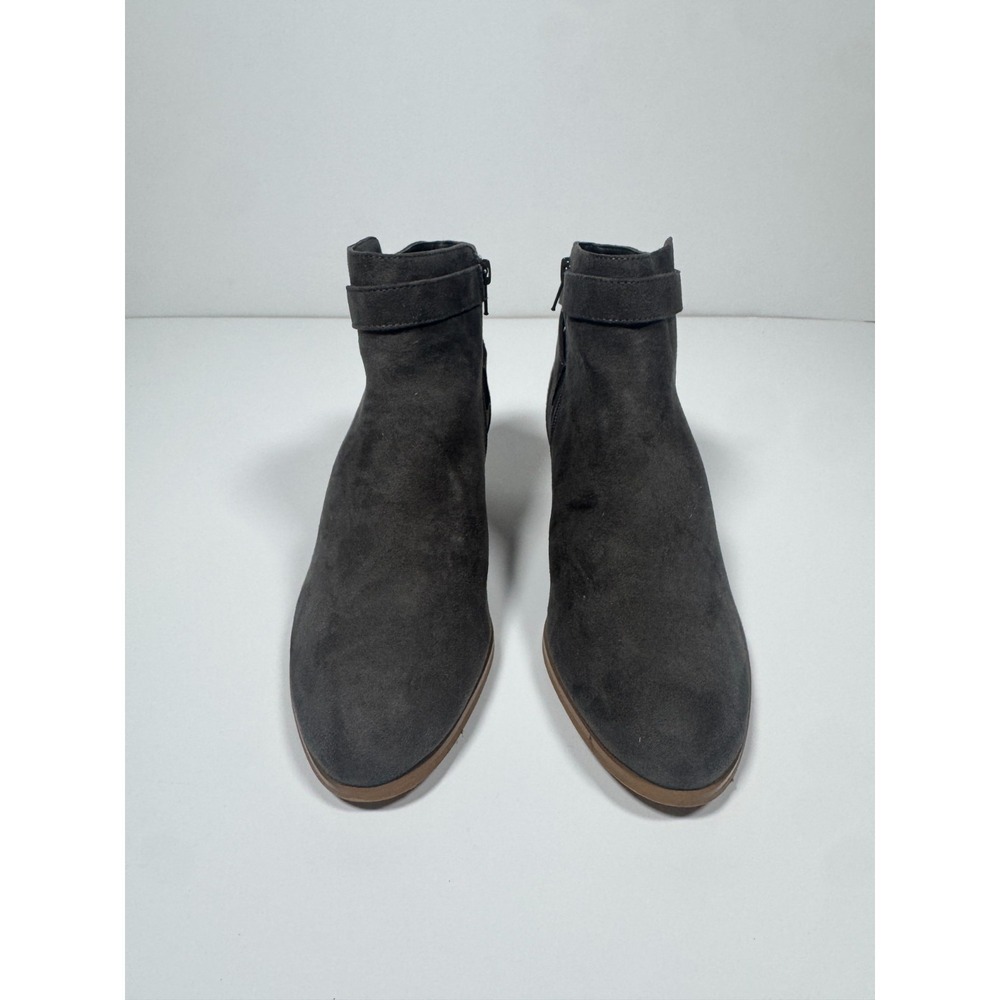 Giani Bernini Oleesia Womens Bootie 9M Gray Suede Memory Foam Casual Ankle Boots